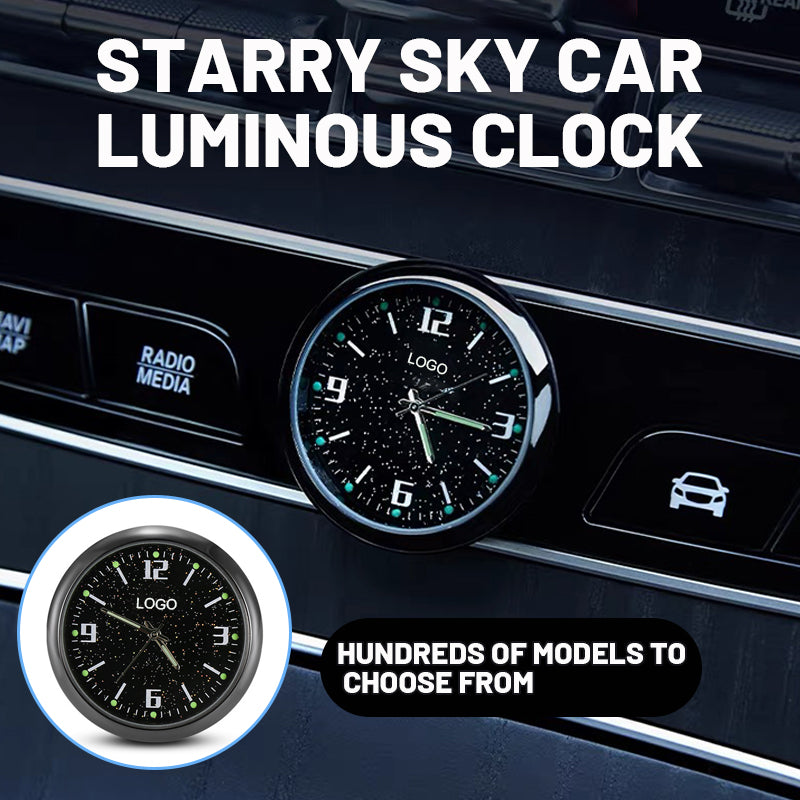 Horloge à quartz ciel étoilé pour voiture haut de gamme